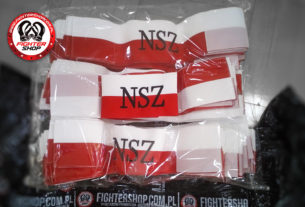 100 biało-czerwonych opasek NSZ od Fighter Shop